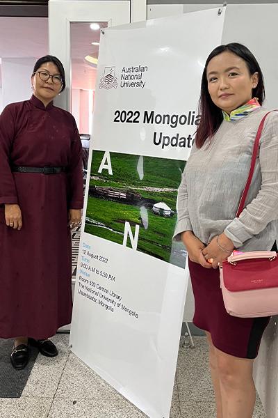 Tuul and Itgel at Mongolia Update